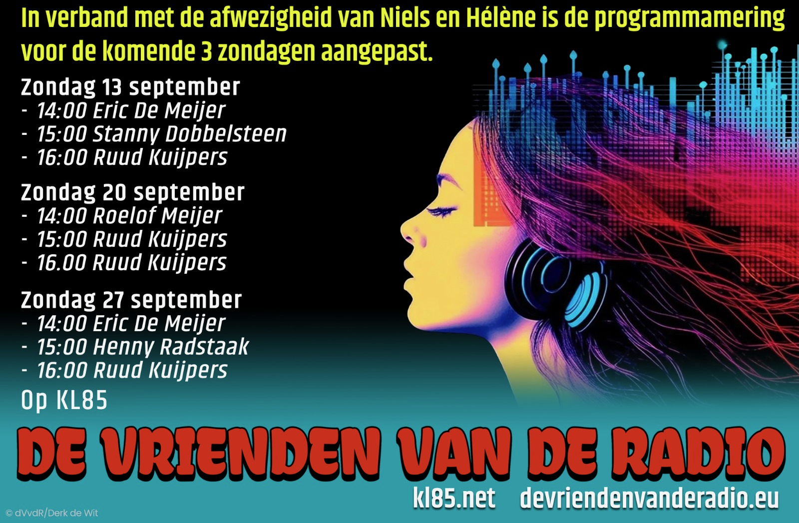 Tijdelijke zondagprogrammering